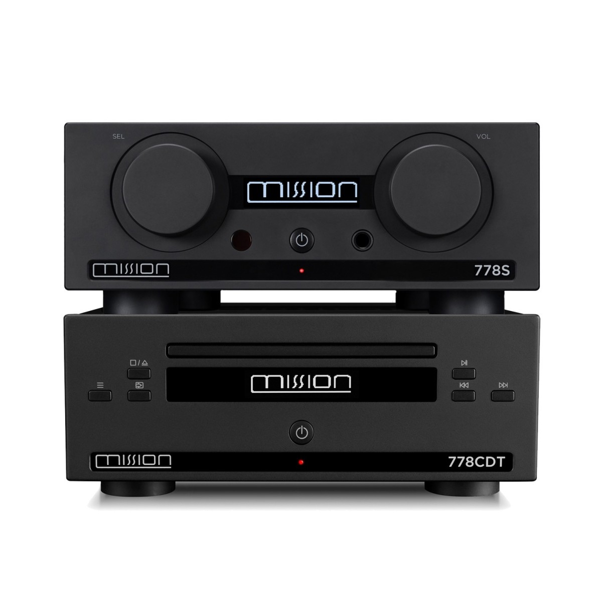 Mission 778CDT CD Transport and 778S Network Music Streamer Hi-Fi Bundle Black