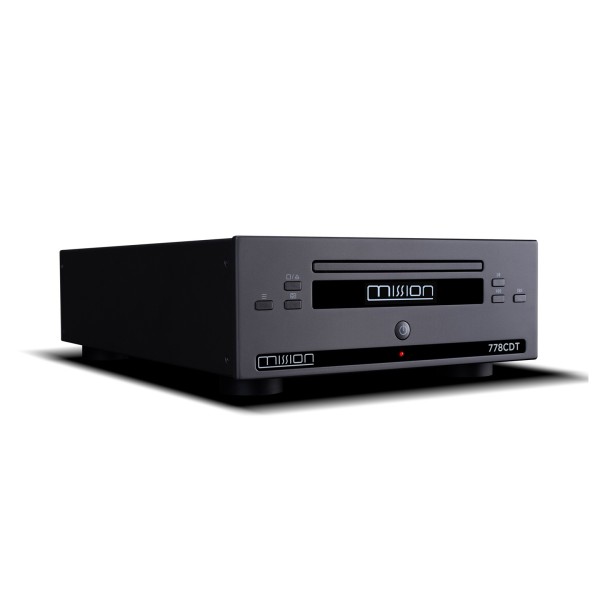 Mission 778CDT CD Transport, Black right 