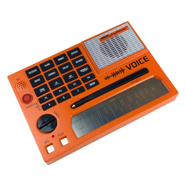 Stylophone VOICE Sampler Synthesizer - Angled