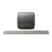 KEF XIO Soundbar and KC62 Subwoofer Bundle, Grey with Free KW2 RX Receiver