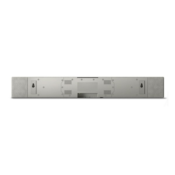 KEF XIO Soundbar, Silver Grey - back panel 