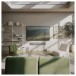 KEF XIO Soundbar, Silver Grey lifestlye 2