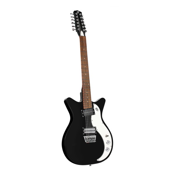 Danelectro '59X12 12-String, Black - angled shot