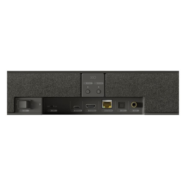 KEF XIO Soundbar, Slate Black - rear 