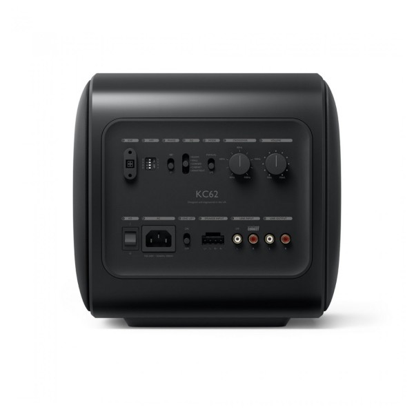 KEF KC62 Subwoofer, Carbon Black rear 