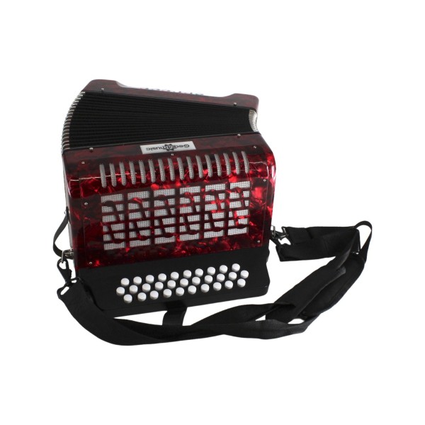 Diatonic Button Accordion by Gear4music, 12 Bass - Secondhand at