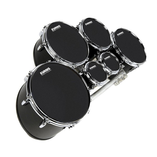 Evans MX Black Marching Tenor Drum Head, 14"