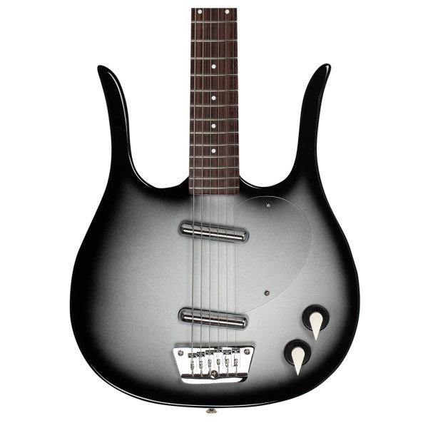 Danelectro Longhorn Baritone Guitar, Black Burst - body
