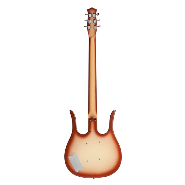 Danelectro Longhorn Baritone Guitar, Copper Burst - back