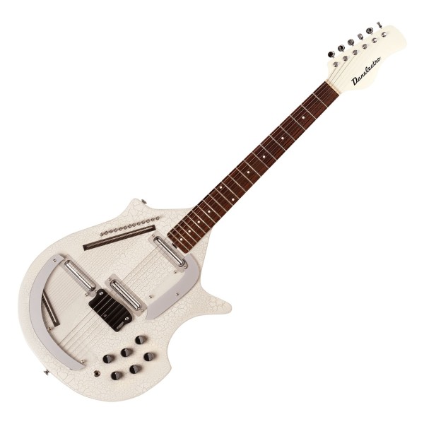 Danelectro Large Sitar, White Crackle