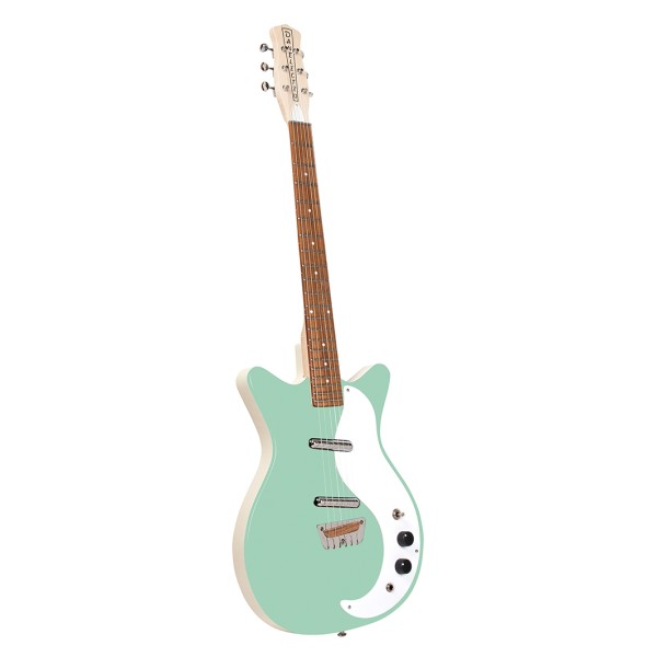 Danelectro The Stock 59 Vintage, Aqua - angled shot