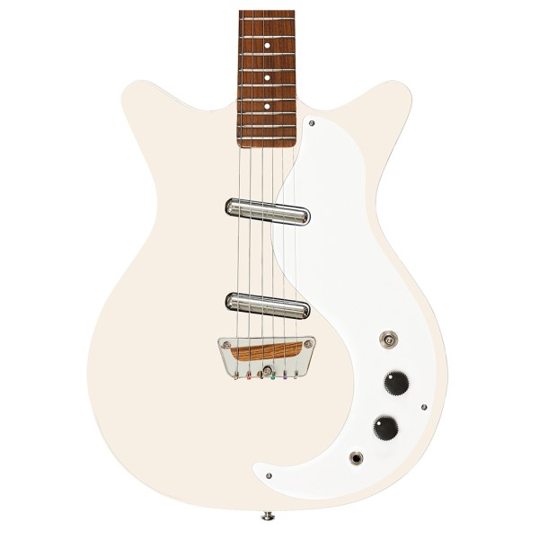 Danelectro Stock 59 Guitar, Cream - body