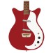 Danelectro Stock 59 Guitar, Vintage Red - body