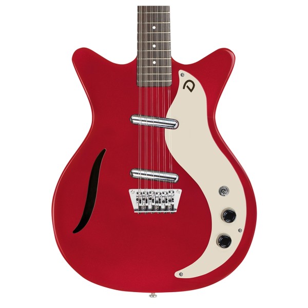 Danelectro Vintage 12-String Guitar, Red Metallic - body