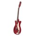 Danelectro Vintage 12-String Guitar, Red Metallic - angled shot