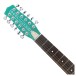 Danelectro Vintage 12 String Guitar, Dark Aqua - headstock