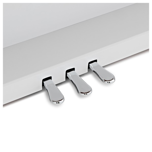 G4M Sonori High Top Digital Piano Polished White, Custom Bundle