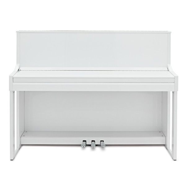G4M Sonori High Top Digital Piano Polished White, Custom Bundle