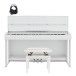 Piano digital G4M Sonori High Top branco polido, pacote personalizado