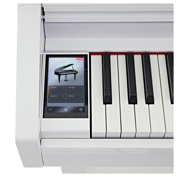 G4M Sonori Digital Grand Piano Polished White, Custom Bundle