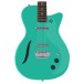 Danelectro Vintage Baritone Guitar, Dark Aqua - body