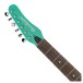 Danelectro Vintage Baritone Guitar, Dark Aqua - headstock