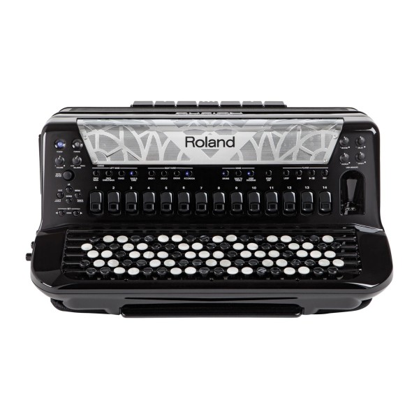 Roland FR-8XB V-Accordion, Button-Type, Black with Bag 4