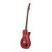 Danelectro Vintage Baritone Guitar, Red Metallic - angled shot