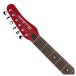 Danelectro Vintage Baritone Guitar, Red Metallic - headstock