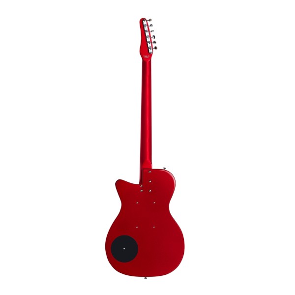 Danelectro Vintage Baritone Guitar, Red Metallic - back