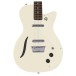 Danelectro Vintage Baritone Guitar, Vintage White - body