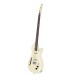 Danelectro Vintage Baritone Guitar, Vintage White - angled view