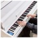 G4M Sonori High Top Digital Piano Polished White, Custom Bundle