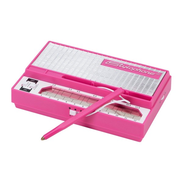 Stylophone Pink Synthesizer - Angled
