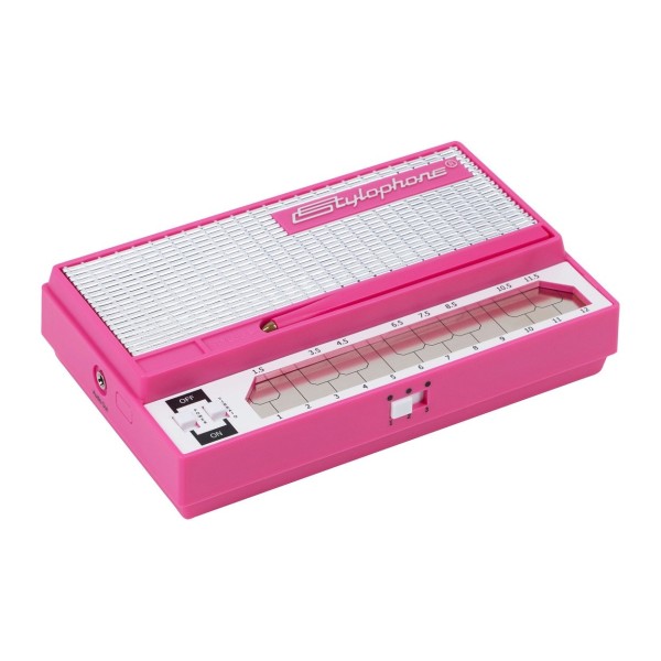 Stylophone S-1 Synthesizer, Pink - Angled 2
