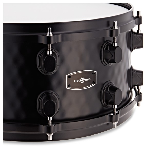 14" x 6.5" Steel Snare, Black by Gear4music