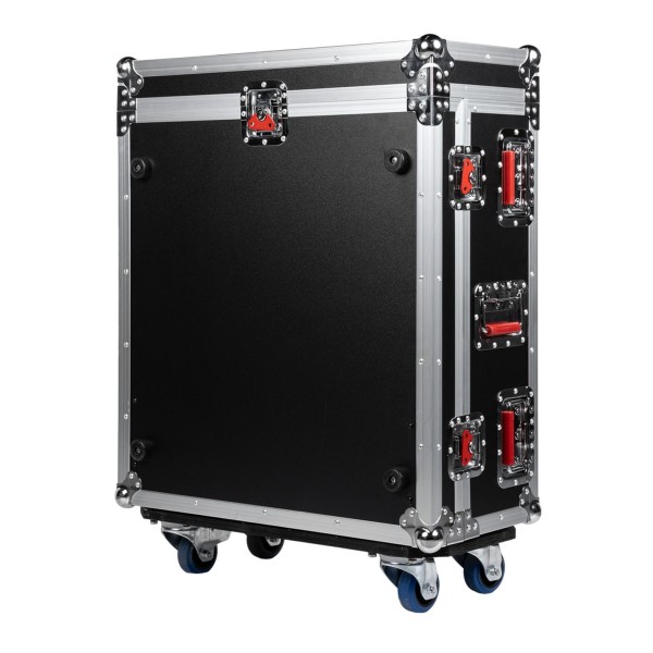 Gator G-TOURQU6 Mixer Case For Allen & Heath QU6 With Doghouse Rear Left Angle