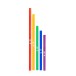 Boomwhackers Tuned Percussion Tubes Bass Chromatic Set (5) 1
