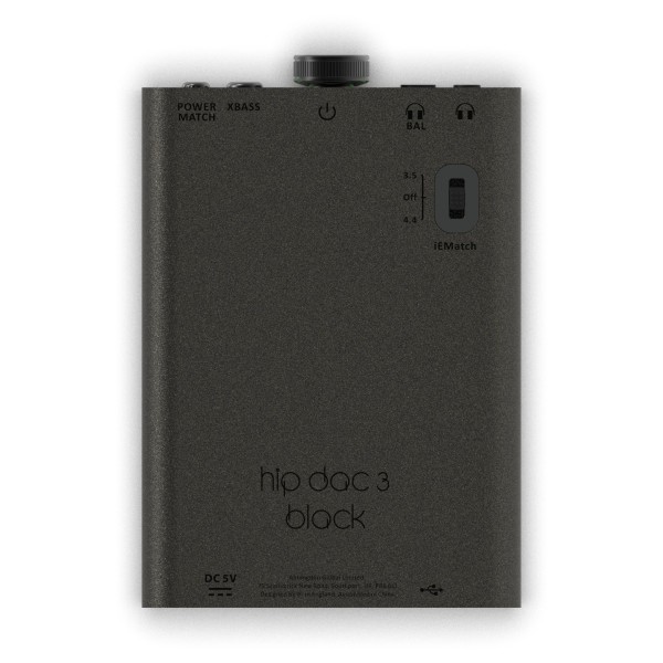 iFi Hip DAC 3 Black Portable USB DAC-AMP Balanced MQA 