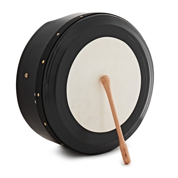 14 x 5" Deluxe Tuneable Bodhran by Gear4music, Black