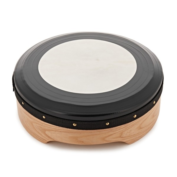 16 x 5" Deluxe Tuneable Bodhran by Gear4music, Ash