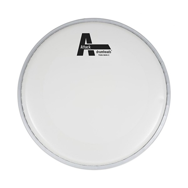 Attack 12" ThinSkin2 2Ply Medium Thin Coated White Drum Head