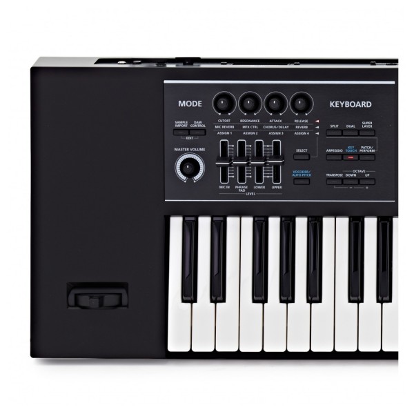 Roland Juno D-6 61 Key Portable Synthesizer - Angled 2