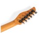 Jamstik Standard MIDI Guitar with Padded Case, Natutal Wood with Black Pick Guard - Headstock Rear