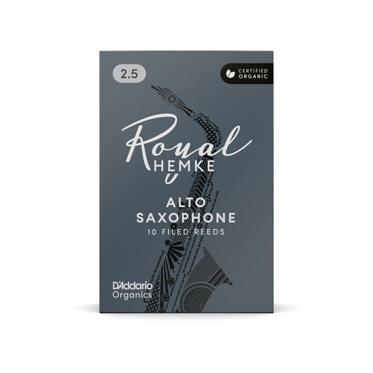 DAddario Royal Hemke Organic Alto Saxophone Reeds 2.5 (10 Pack)