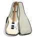 Jamstik Standard MIDI Guitar and Padded Case, White/Cream - Case Open