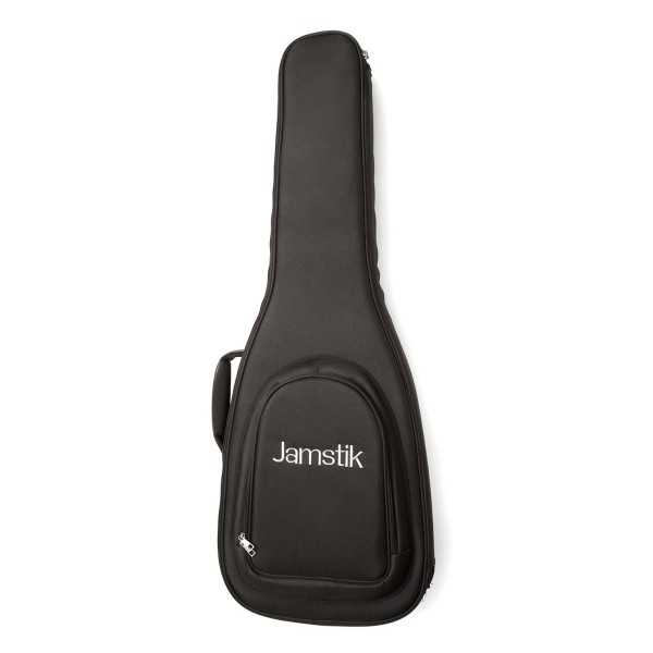 Jamstik Standard MIDI Guitar and Padded Case, White/Cream - Case Closed Front