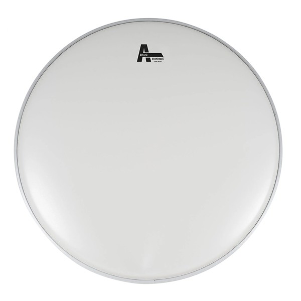 Attack 18" ThinSkin2 2Ply Medium Thin Coated White Drum Head