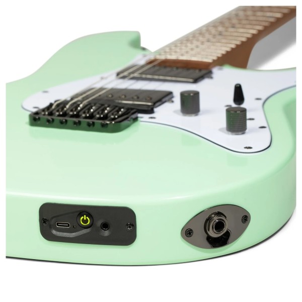 Jamstik MPE MIDI Guitar with Case, Surf Green - Connections