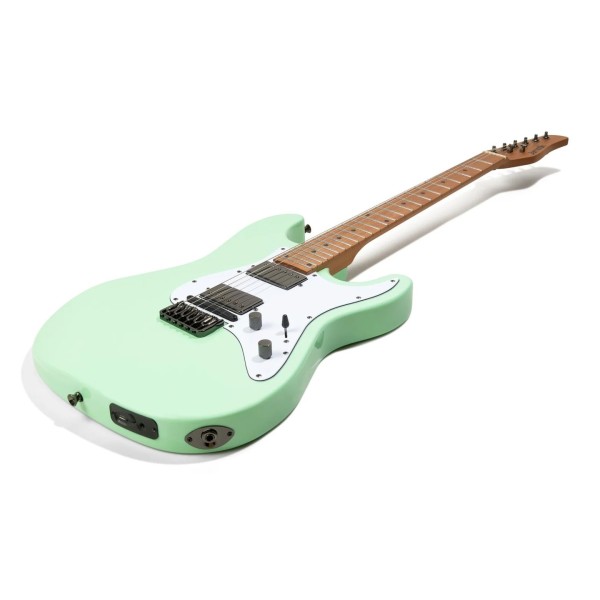 Jamstik Standard MIDI Guitar with Padded Case, Surf Green - Angled